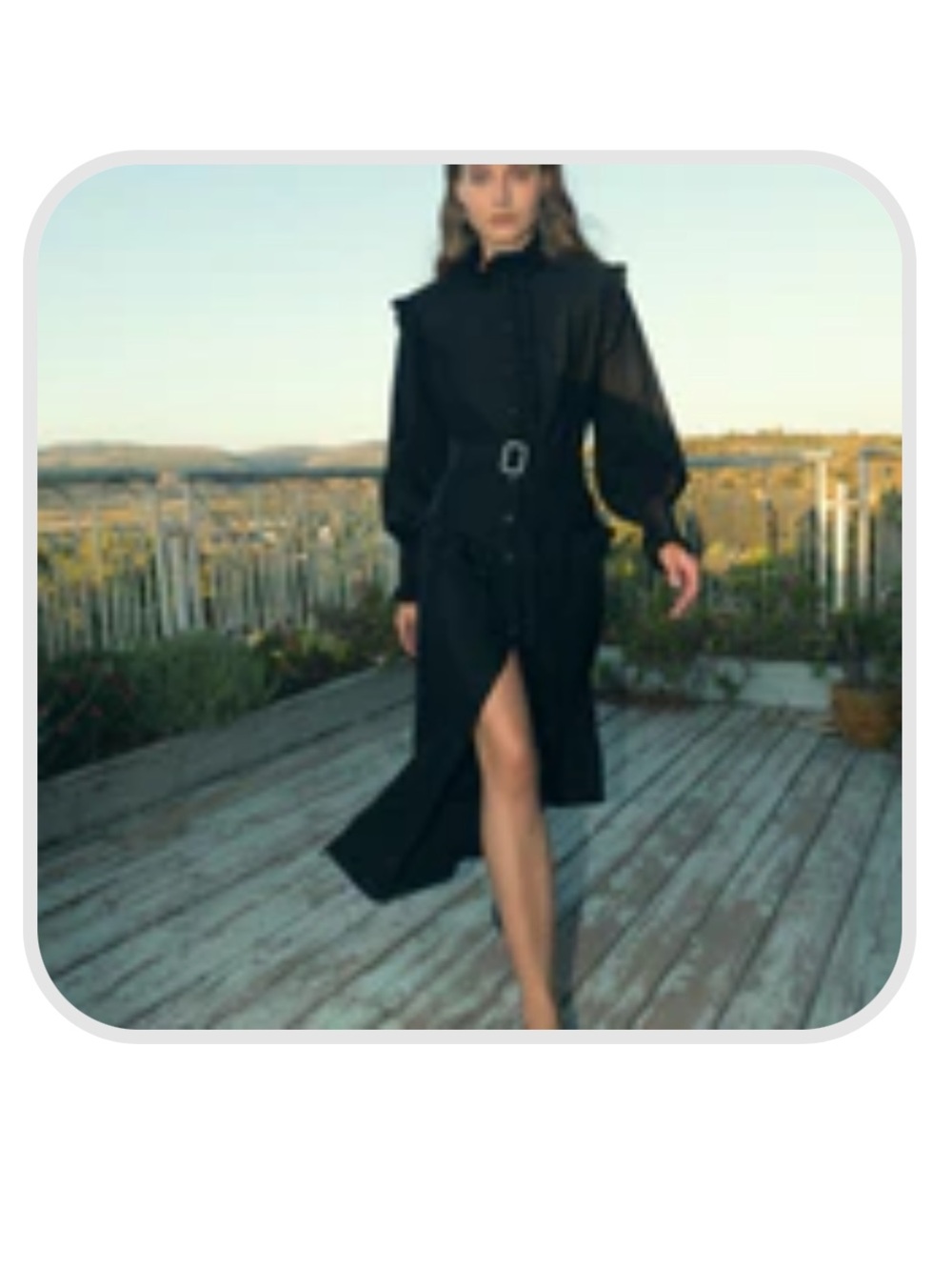 Sabina Musayev Black Midi Belted Skirt